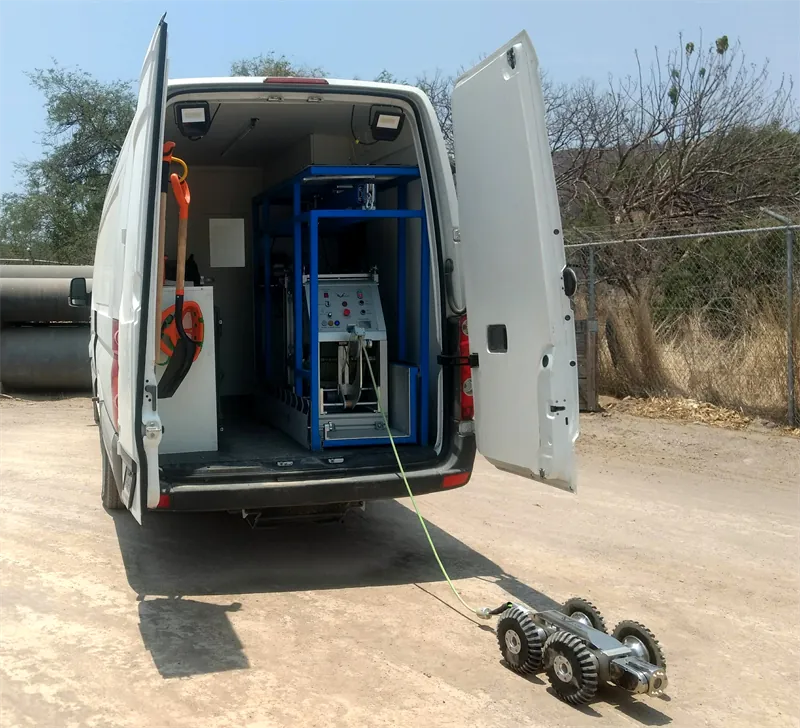Unidad móvil con el equipo de videoinspección VUG