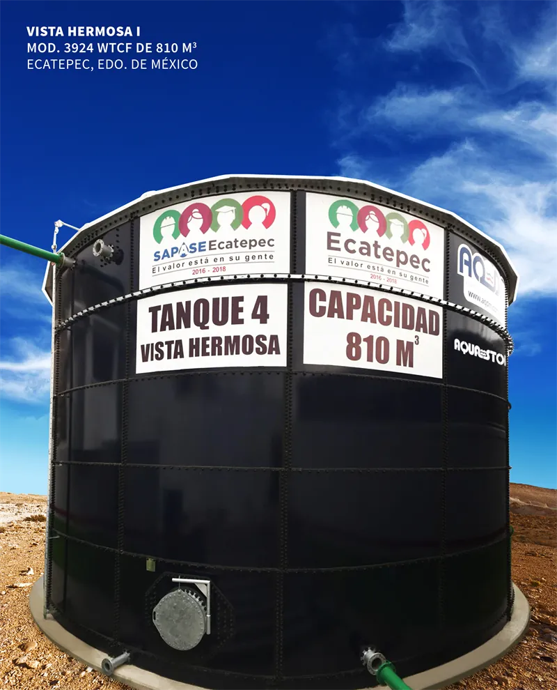 Tanque Aquastore de 810 m³ en Vista Hermosa, Ecatepec